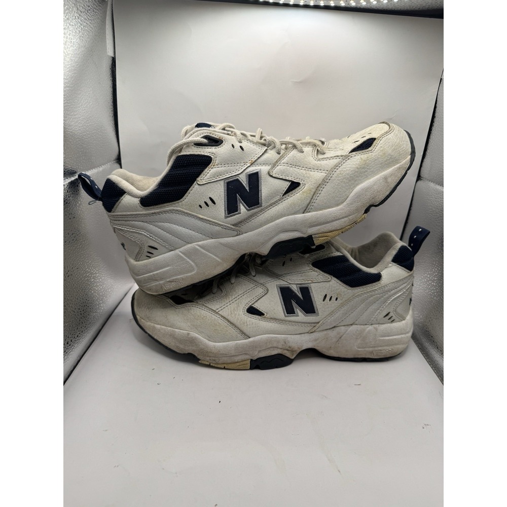 New Balance Mens MX608WN 608 Walking Shoe Sneaker White Navy US 14 4E Wide